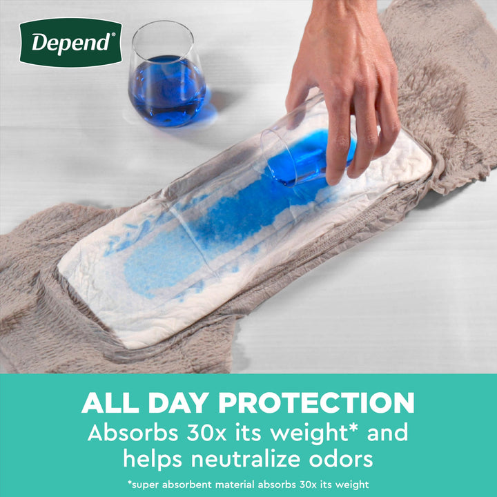 Depend Fresh Protection Adult Diapers, Incontinence Underwear for Men, Disposable, Maximum, Small/Medium, Grey, 32 Count, Packaging May Vary Retail $23.99