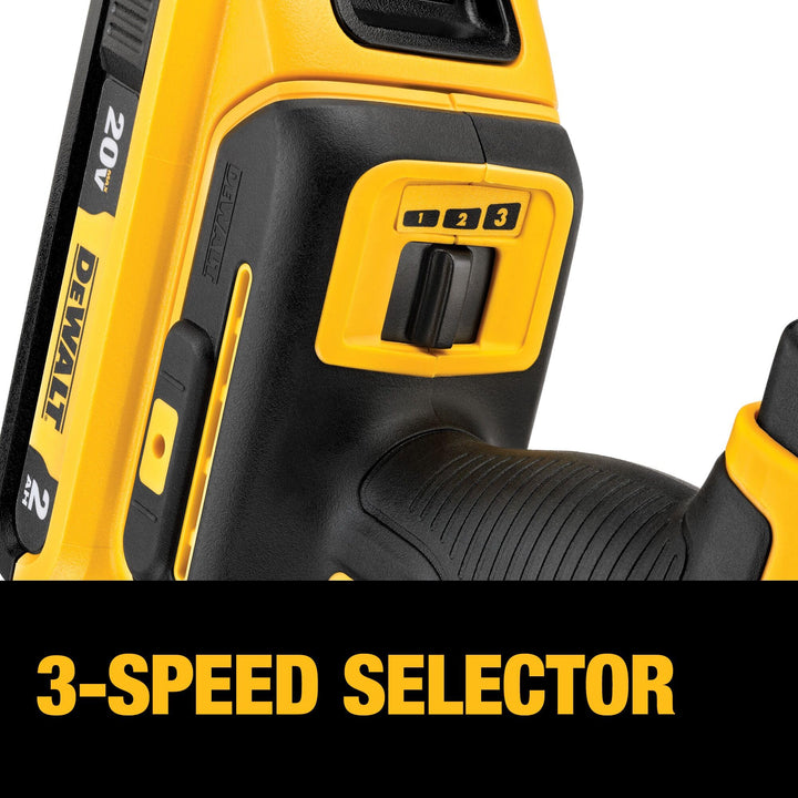 DEWALT 20V Oscillating Tool, Cordless, Wood Blades, Sandpaper, Tool Bag, Battery and Charger Included (DCS356SD1) Retail $260.37