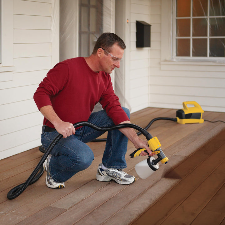 Wagner SprayTech 0529090 FLEXiO 4000 Stationary HVLP Paint and Stain Sprayer, Sprays Most Unthinned Latex, Includes Two Nozzles, iSpray Nozzle and Detail Finish Nozzle Retail $240.00