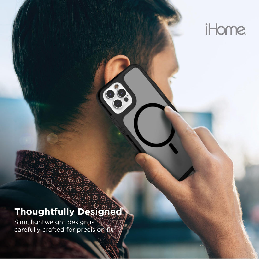 iHome Velo Gloss Silicone Case for iPhone 12 Pro, MagSafe Compatible, Lightweight Design, Superior Grip, Drop Protection, Screen Protection, Premium iPhone 12 Pro Case Pink Retail $12.99