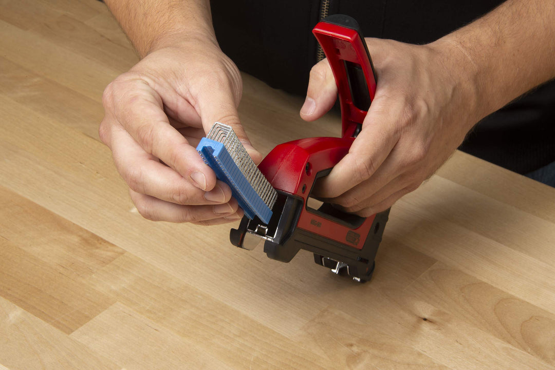 Gardner Bender MSG-501 Heavy-Duty Cable Boss Staple Gun, Professional Grade, Secures (NM) Coax, & Low-Volt Cable, Red