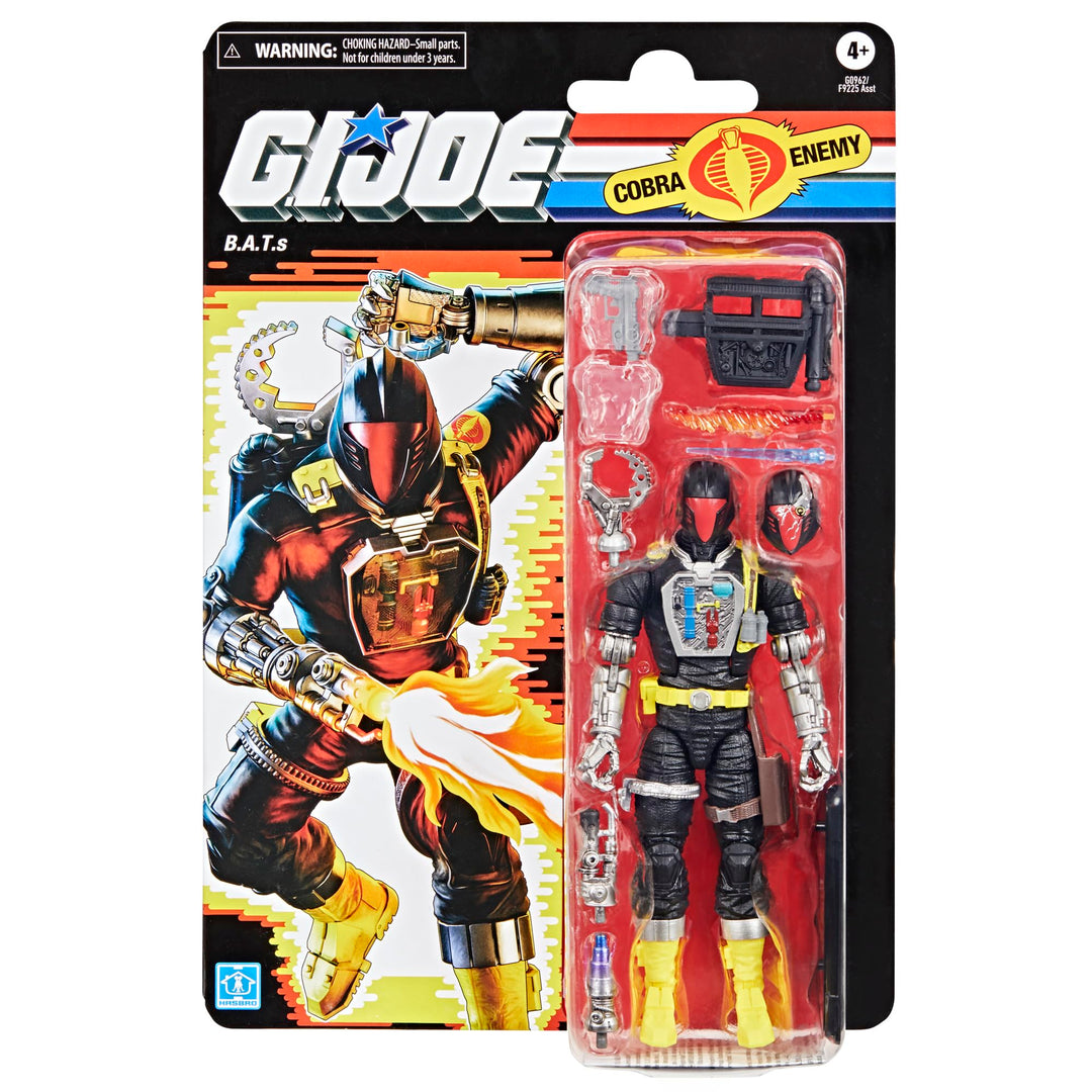 G.I. Joe Classified Series Retro Cardback B.A.T. (Battle Android Trooper), Collectible 6 Inch Action Figure with 11 Accessories