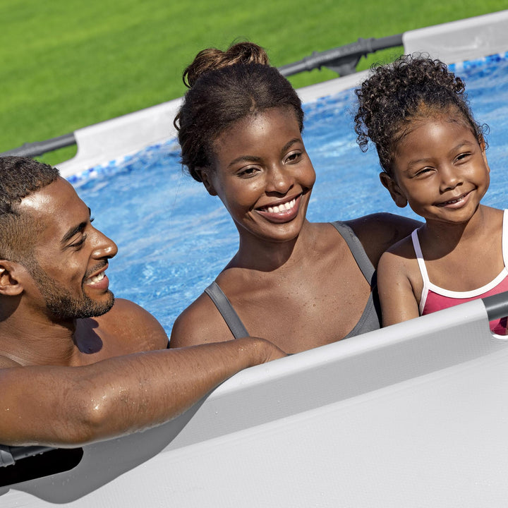 Bestway Steel Pro MAX 10' x 30" Round Metal Frame Above Ground Outdoor Backyard Swimming Pool Set with 330 Gallon Filter Pump Retail $110.16