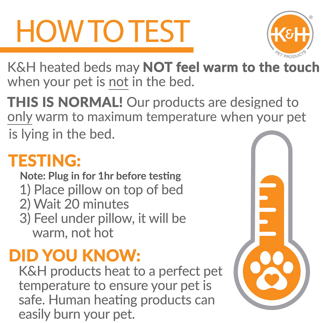 K&H Pet Products Heated Extreme Weather Outdoor Kitty Pad Petite, Waterproof Heated Cat Mat, Pet Warmer for Outside Feral Cat Houses, Indoor Outdoor Warming Pet Mat - Petite 12 X 9in Tan 25W