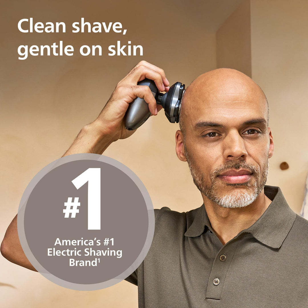 Philips Norelco Head Shaver Pro 7000 Series - Skull Shaver for Men and Women, 360Ã‚Â° Flexing Head & ComfortCut Blades for Clean Shave, Gentle on Skin, Model HS7980/40