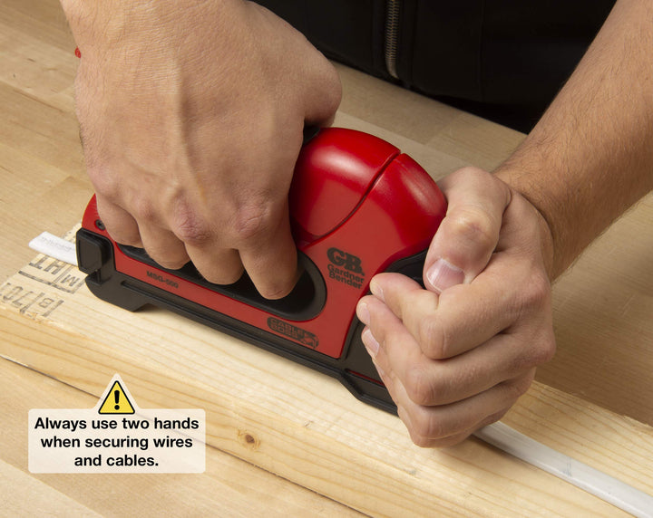 Gardner Bender MSG-501 Heavy-Duty Cable Boss Staple Gun, Professional Grade, Secures (NM) Coax, & Low-Volt Cable, Red