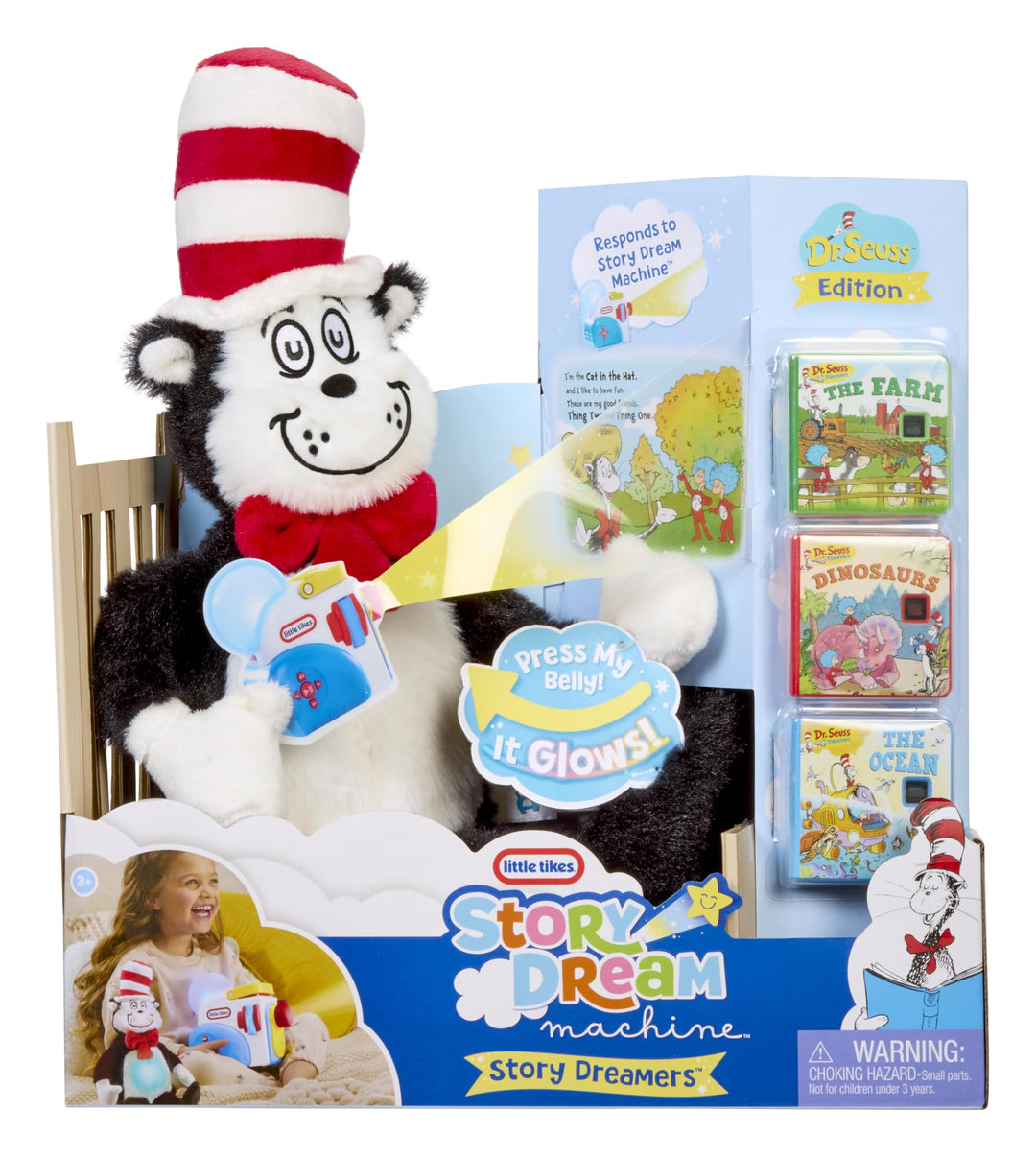 Little Tikes Story Dreamers Cat in The Hat Plush, Storytime, Books, Audio Play Character, Gift and Toy for Toddlers and Kids Girls Boys Ages 2-5 Years Retail $32.99