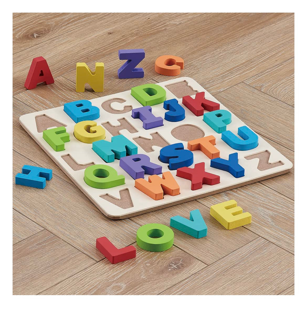 The Spark, Create, Imagine 3-D Wood Alphabet Puzzle Set Teaches Your Child The Alphabet The Fun Way. Retail $14.99