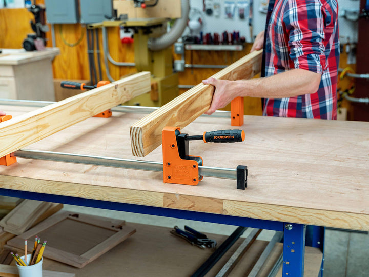 JORGENSEN 8024 Cabinet Master 24 Inch 90 Degree Parallel Steel Bar Clamp Retail $56.08