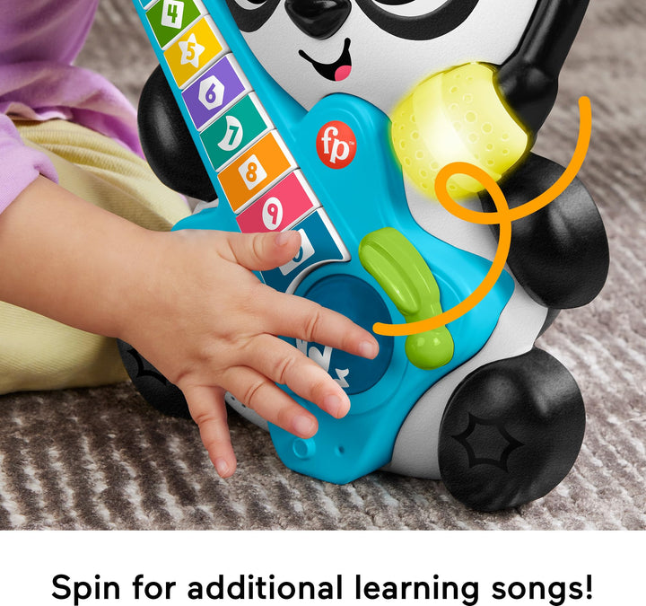 Fisher-Price Baby Learning Toy Link Squad Jam & Count Panda with Music & Lights for Ages 9+ Months, Compatible Only with Link Squad Items Retail $21.59