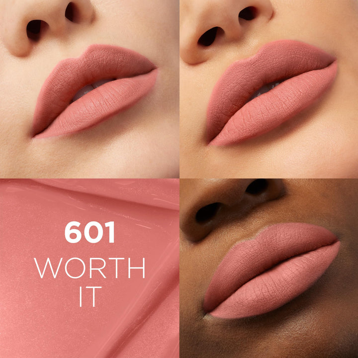 L'Oreal Paris Infallible Matte Resistance Liquid Lipstick, up to 16 Hour Wear, Worth It 601, 0.16 Fl Oz