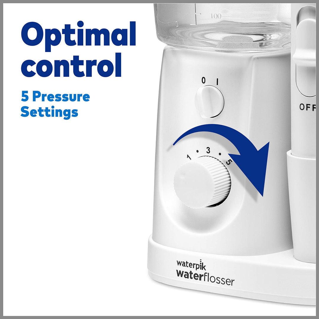 Waterpik Nano Plus Water Flosser For Teeth, Portable Electric Power, Compact For Travel and Home, 4 Flossing Tips, ADA Accepted, White WP-320 Retail $59.99