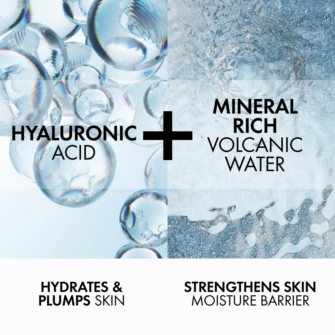 Vichy Mineral 89 Fortifying & Hydrating Daily Skin Booster, Pure Hyaluronic Acid Serum For Face, Plumps & Hydrates, Repairs Skin Barrier, Lightweight Moisturizing Gel, Fragrance Free & Oil-Free