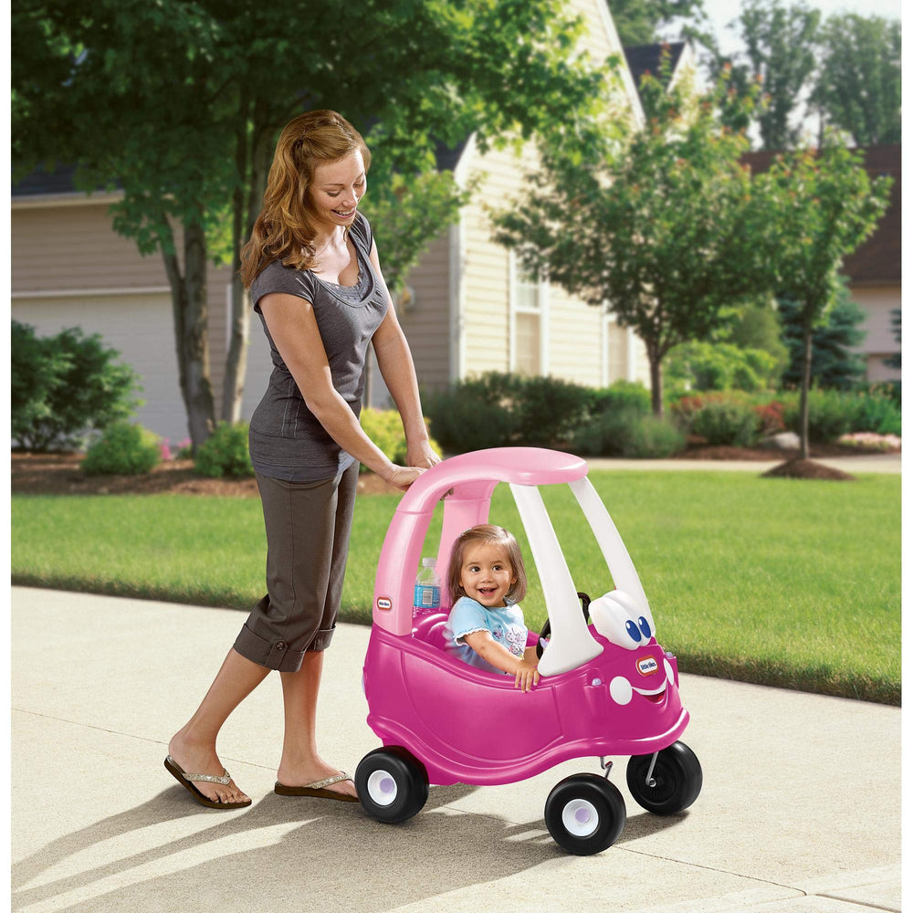 Little Tikes Princess Cozy Coupe Ride-On Toy - Toddler Car Push and Buggy Includes Working Doors, Steering Wheel, Horn, Gas Cap, Ignition Switch - For Boys and Girls Active Play , Magenta Retail $59.00