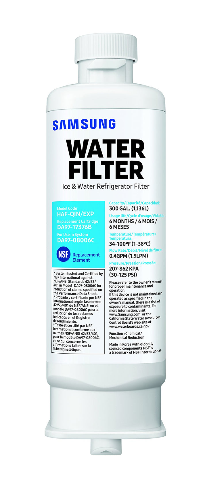 Samsung Genuine HAF-QINS Refrigerator Water Filter