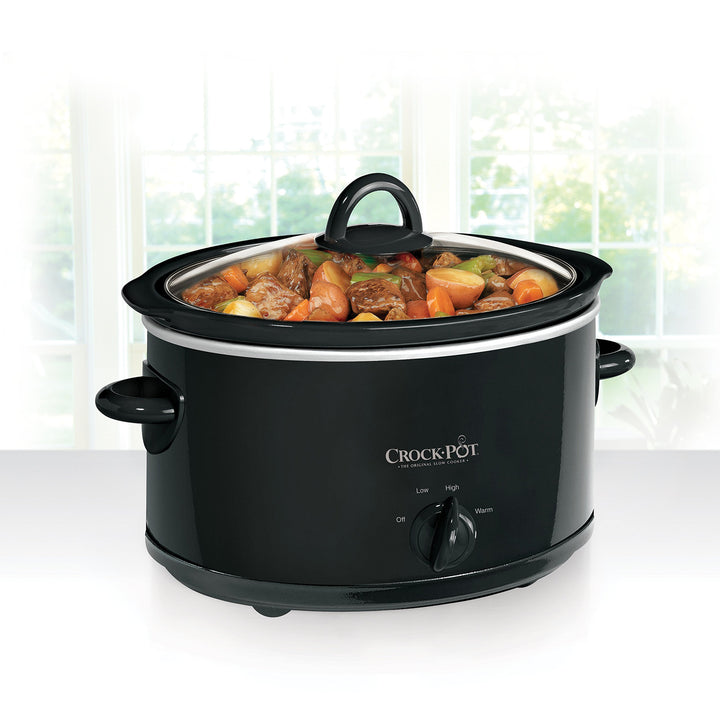 Crock-Pot 4-Quart Manual Slow Cooker, Black Retail $19.99