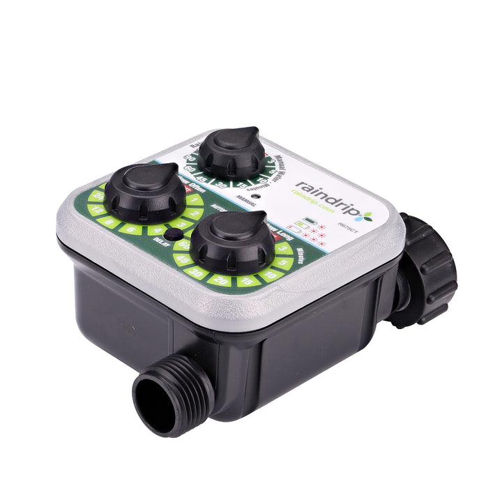 Raindrip R675CT Analog 3-Dial Water, Sprinkler Timer with Rain Delay for Drip Irrigation, Garden, Self-Watering Retail $35.99