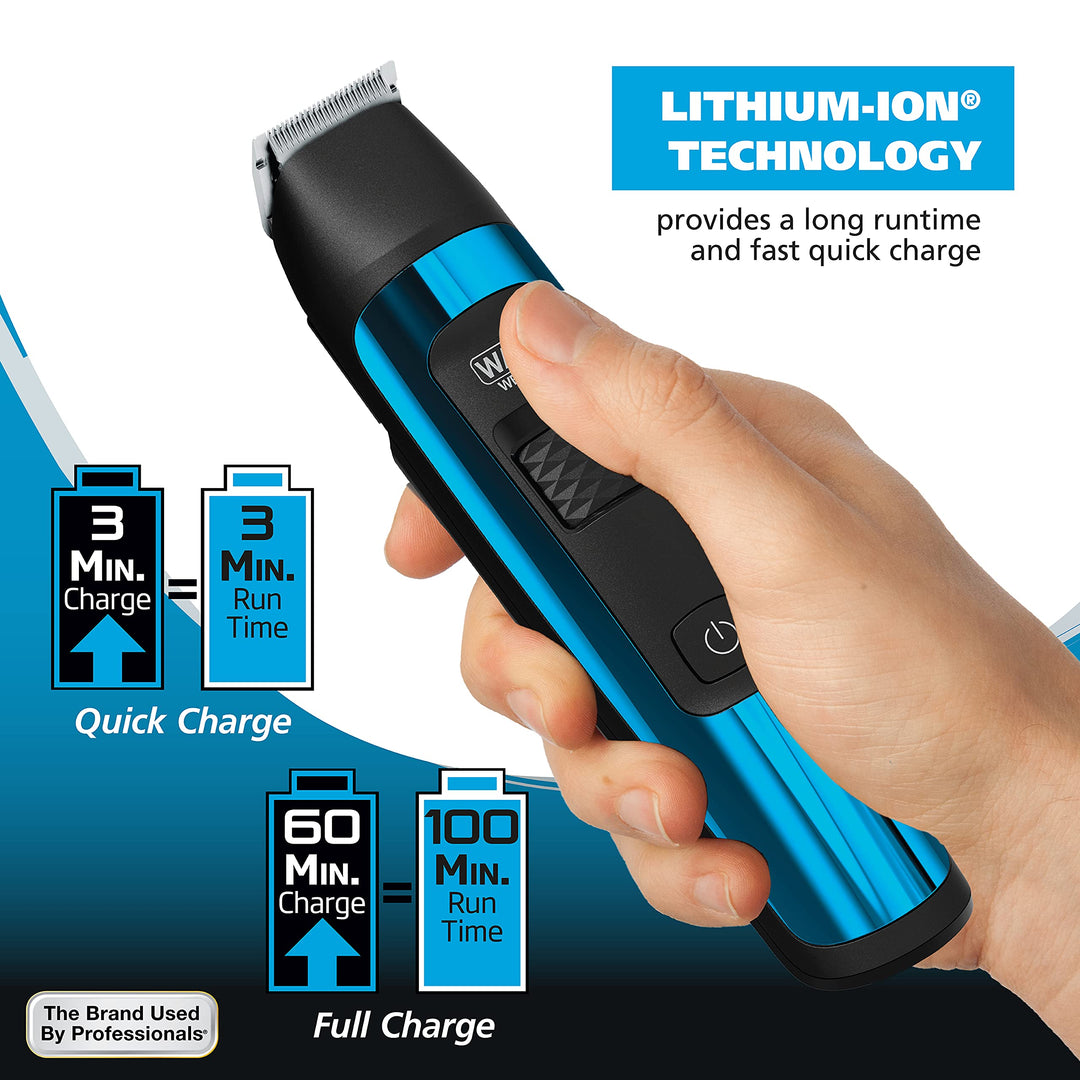 Wahl ManscaperÃ‚Â® Total Body Grooming and Your Hair Down There Rechargeable Deluxe Hair Trimmer and Shaver with Safe-Touch Detachable Stainless Steel Precision Blades - Model 5708