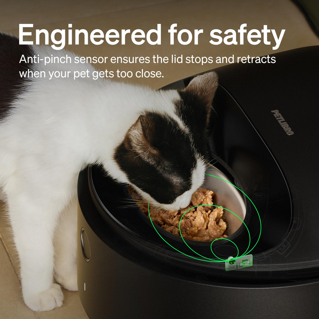 PETLIBRO Automatic Cat Feeder Wet Food with Stainless Steel Bowl, Refrigerated Auto Cat Feeder with Semiconductor Cooling, 3 Fresh Meals for 3 Days, App-Controlled Pet Food Dispenser, Easy to Clean Retail $179.99