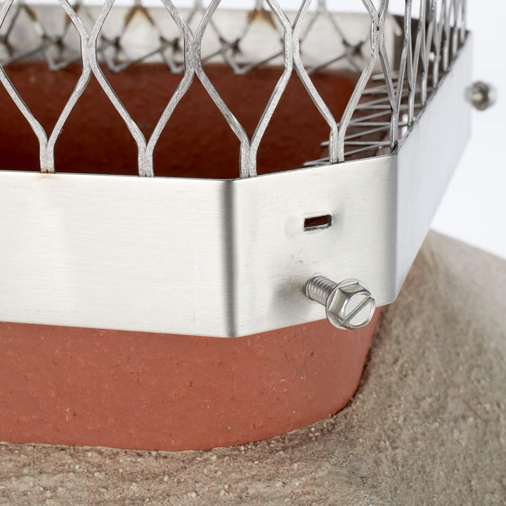 Shelter 9"x 13" Single Flue Bolt-On Chimney Cap, Fully Assembled, Stainless Steel Retail $106.54