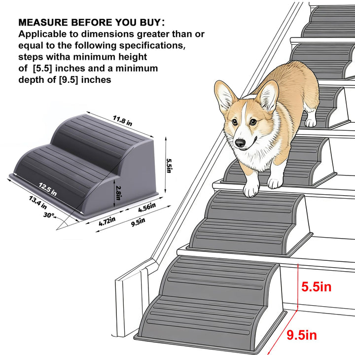 6 Pack 2-Step Modular Dog Ramp Retail $65.83