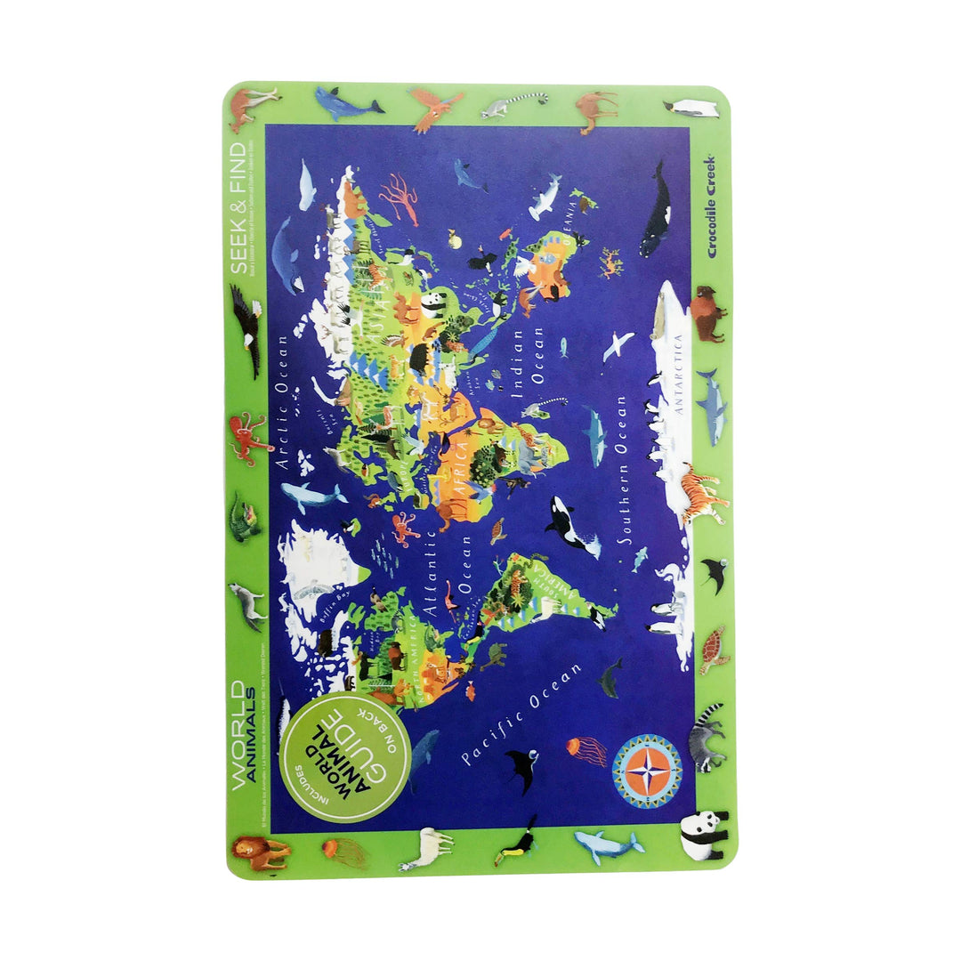 Crocodile Creek World Animals 2-Sided Placemat Retail $5.00