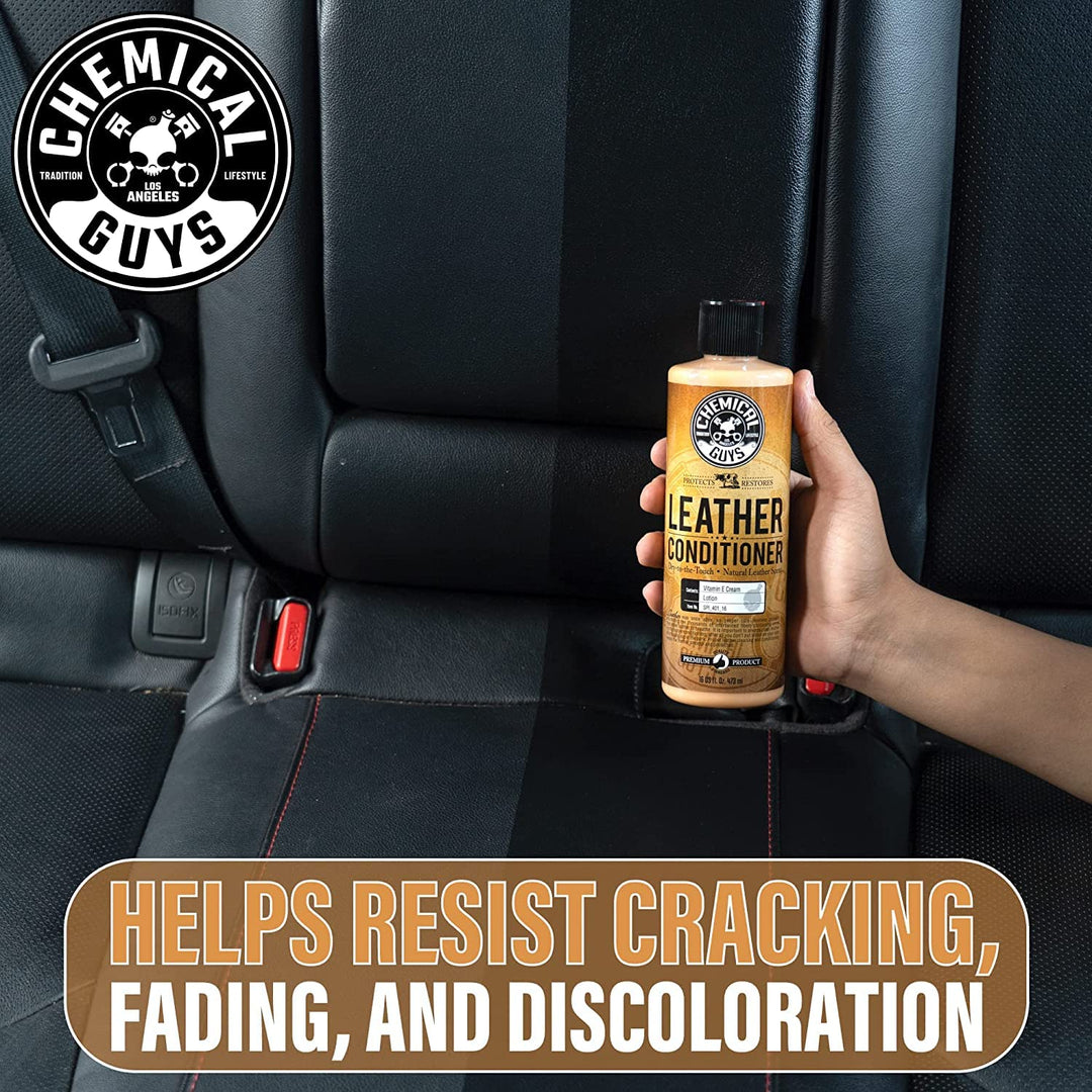Chemical Guys Leather Conditioner, Vintage Series - Conditions, Nourishes, and Protects Natural, Synthetic, and Faux Leather Seats, Interiors, Apparel & Accessories, 16 fl oz Retail $19.99