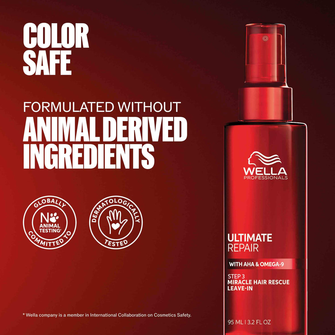 Wella Professionals ULTIMATE REPAIR Miracle Hair Rescue for Damaged Hair | Luxury Leave-In Treatment | Long-Lasting Repair & Protection | For All Hair Types | 3.2 Fl Oz - Packaging May Vary