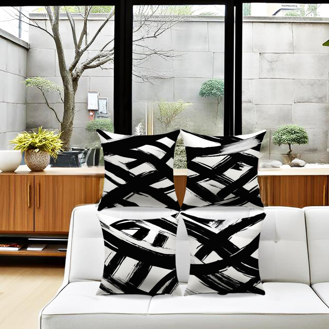 YAJTJX Marble Texture Sofa Throw Pillow Covers Blue Gray and Gold Decorative Pillow Covers 18x18 lnch Set of 4 Home Decor Living Room Sofa Couch Bed Cushion Cover Pillowcase Retail $26.00