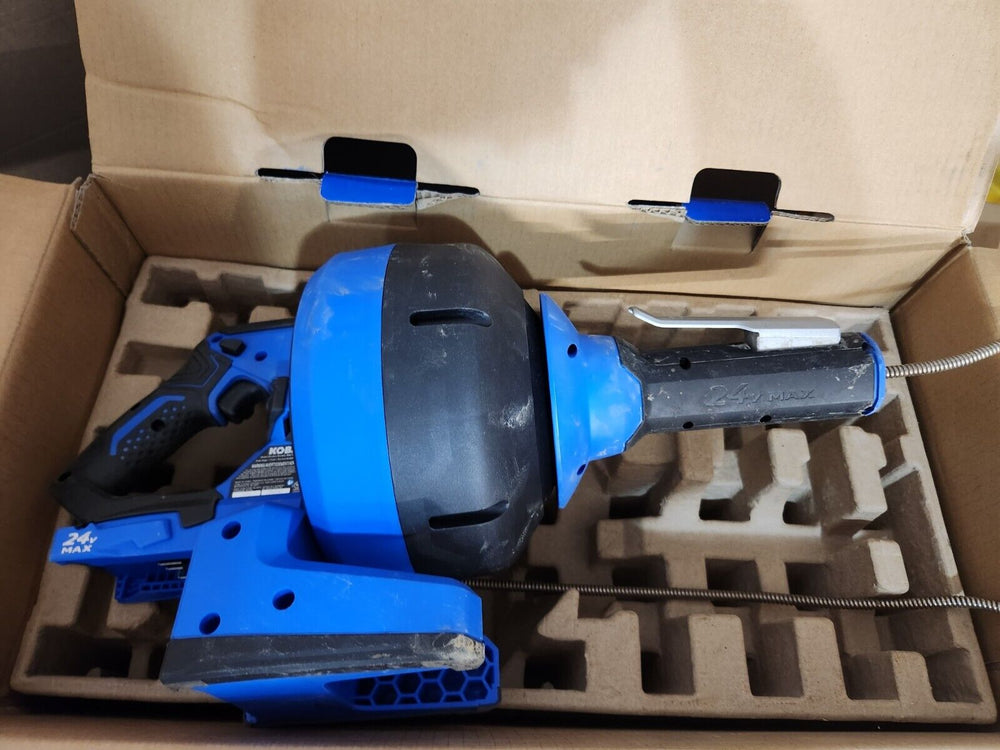 Kobalt 24v Max Brushless Cordless Drain Auger (PARTS ONLY) BARE TOOL Retail $130.00