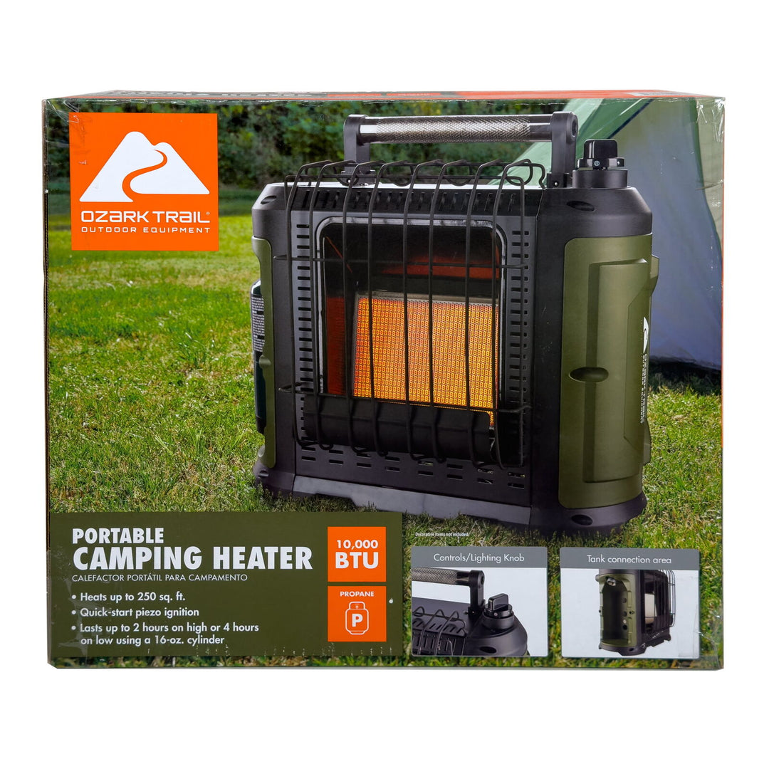 Ozark Trail 10 000 BTU Portable Propane Heater - New Retail $69.00