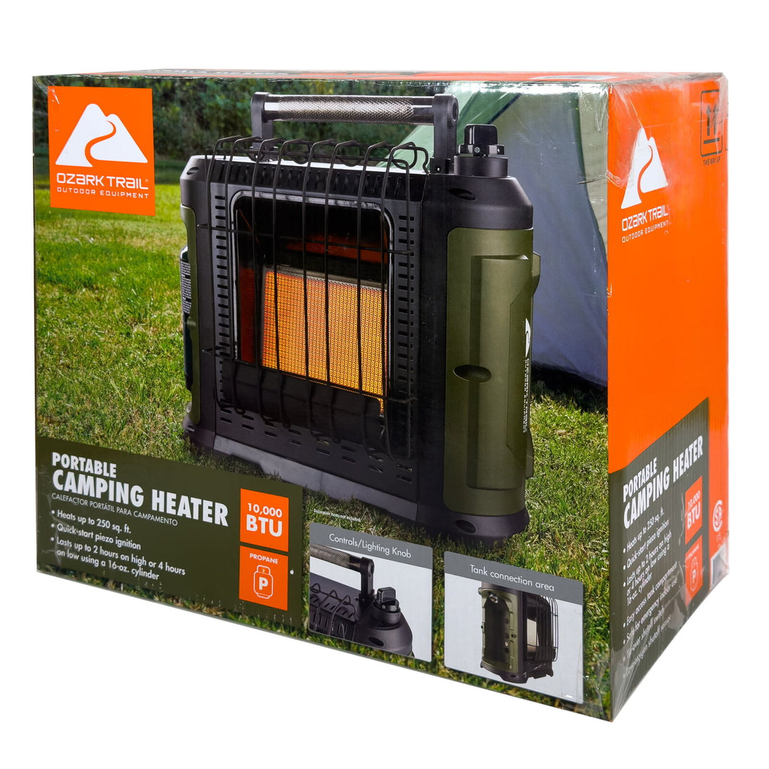 Ozark Trail 10 000 BTU Portable Propane Heater - New Retail $69.00