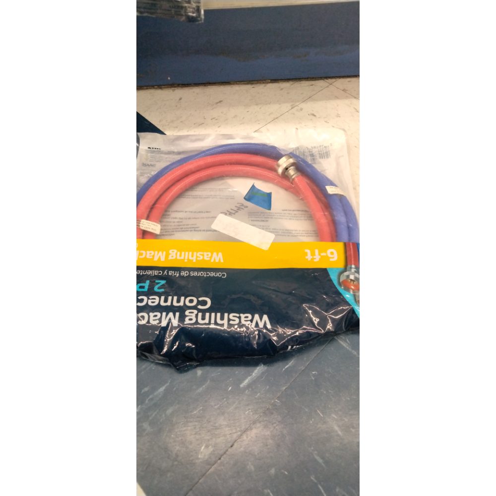 EASTMAN 2-Pack 6-ft 800-PSI PVC Washing Machine Connectors