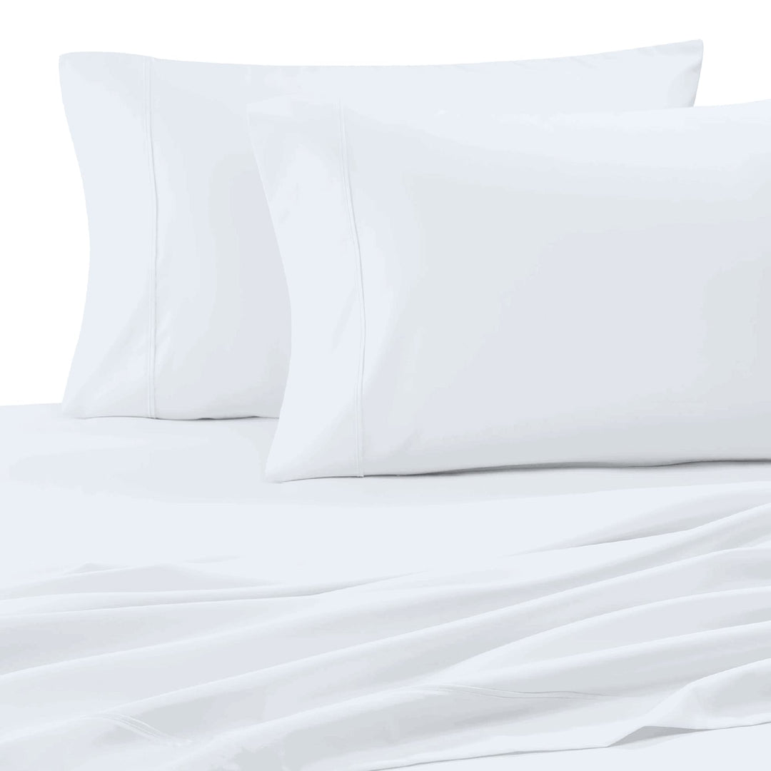 Standard Pillowcase Set, 400TC 100% Cotton Pillowcases, Hotel Quality Snow White Pillowcase Set, Skin Friendly Percale Pillowcase Set