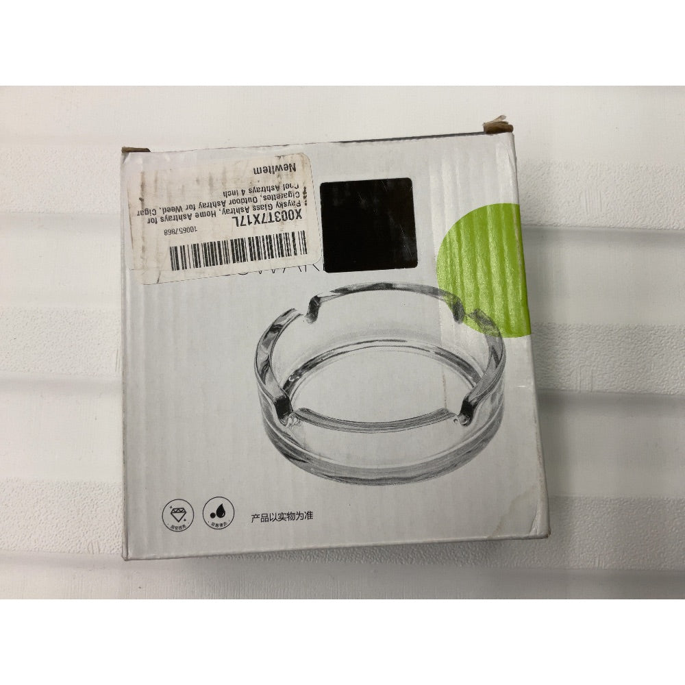 Deli Glassware Ashtray, Round Cigarette Ashtray, 4 inch