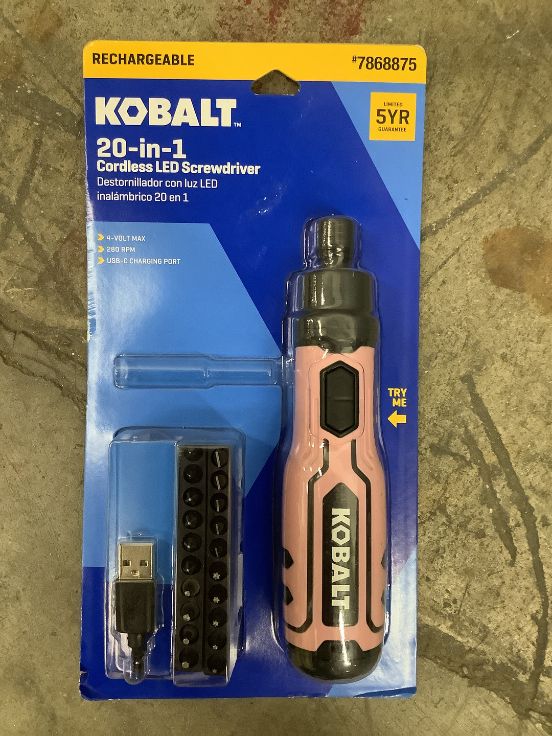 KB PINK 4V CORDLESS SCREWDRIVER