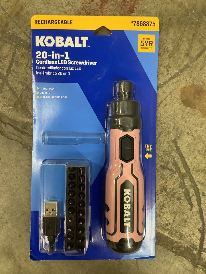 KB PINK 4V CORDLESS SCREWDRIVER