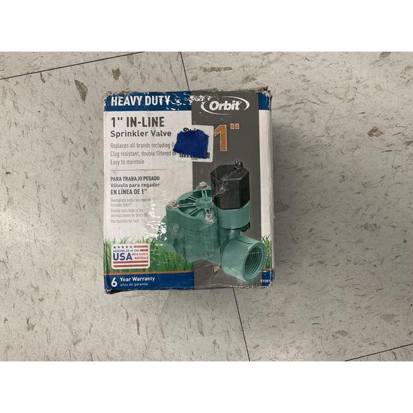 Orbit 1" In-Line Sprinkler Valve - Heavy Duty Retail $18.00