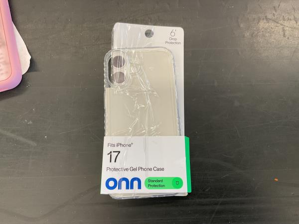 Onn Protective Gel Phone Case Fits iPhone 17 - Standard Protection, 6' Drop Protection Retail $10.00