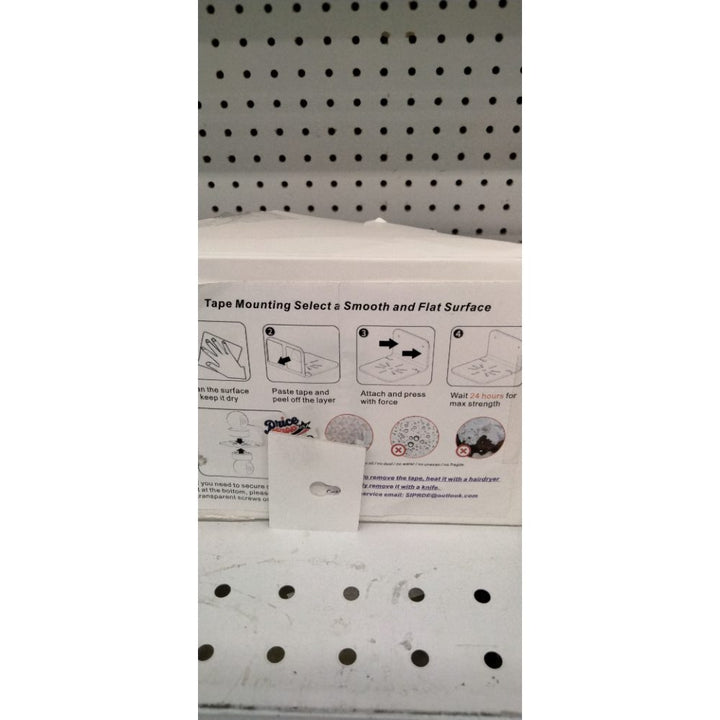 SIPRDE Acrylic Small Wall Shelf Set of 3 for Security Cameras, Speakers, Baby Monitors & More - 4'' Universal Adhesive Shelf Easy to Install No Drill, with Cable Clips (Clear)