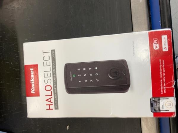 Kwikset HALO SELECT, Wi-Fi and Matter Enabled Smart Lock, Convenience, Connectivity, Matte Black Finish Retail $220.00