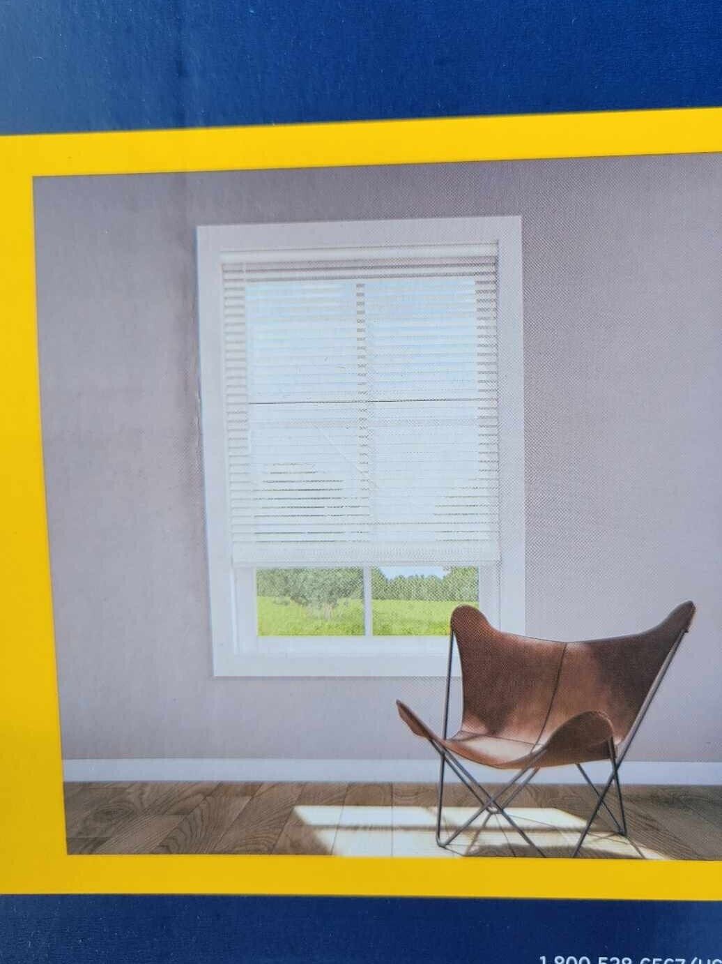 NEW LEVOLOR Trim+Go 2.0-in Slat Width 31-in X 64-in Cordless White Faux Wood