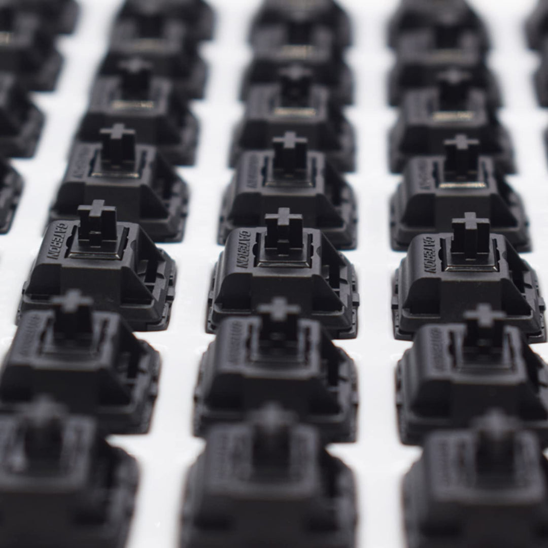 Gateron Oil King V2 Pre Lubed 5pin Linear Switches for Mechanical Keyboard (72 PCS, Oil King)