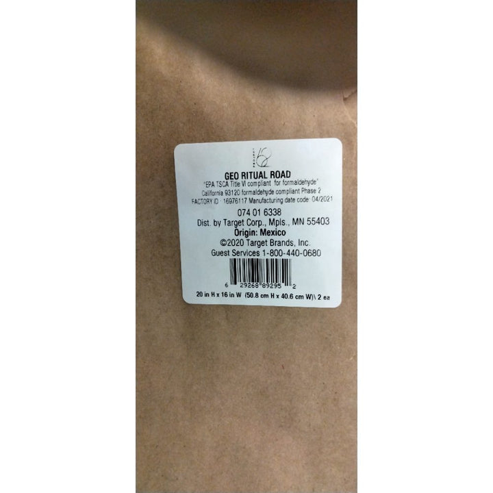 (Set of 2) 16" X 20" Geo Ritual Cape & Road Floating Framed Canvas - Project 62â„¢