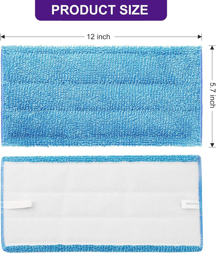 Star Maktion 6 Pack Mop Pads Compatible with Swiffer Wet Jet Mops, Washable Microfiber Mop Pads for Wet & Dry Use Mop Pad Refills, Durable and Fitting for Home/Office Cleaning (Blue) Retail $19.00