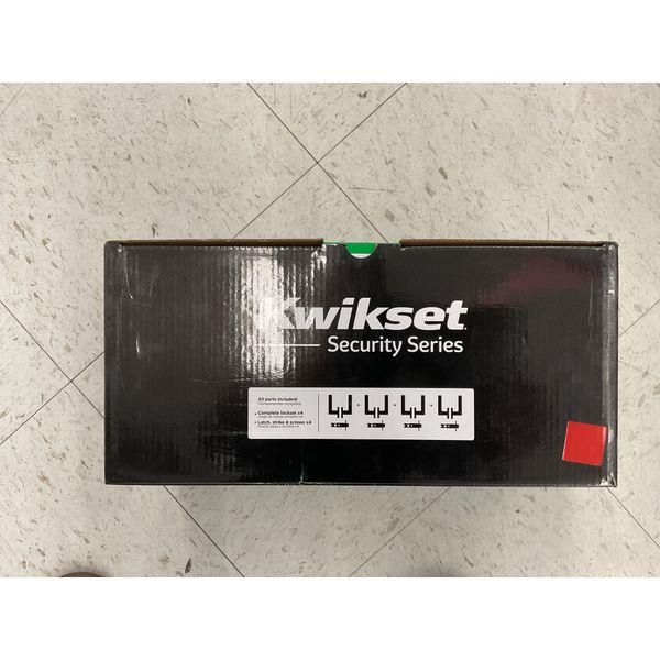 Kwikset Casey Lever - Matte Black, Hall & Closet, Microban Protection