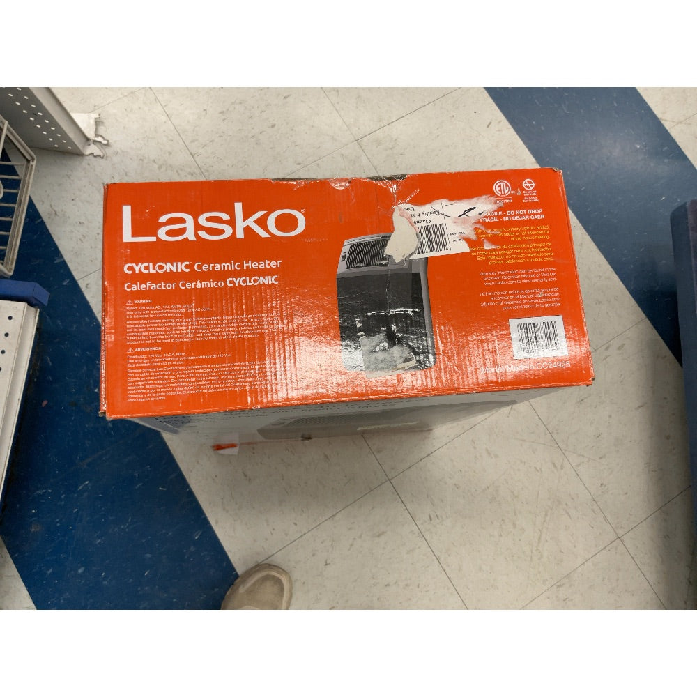 Lasko CYCLONIC Ceramic Heater - Full Room Heater, Front Air Intake