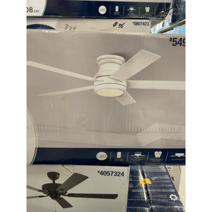 Harbor Breeze Calverton 52 Inch White Ceiling Fan  LED Light Kit NEW