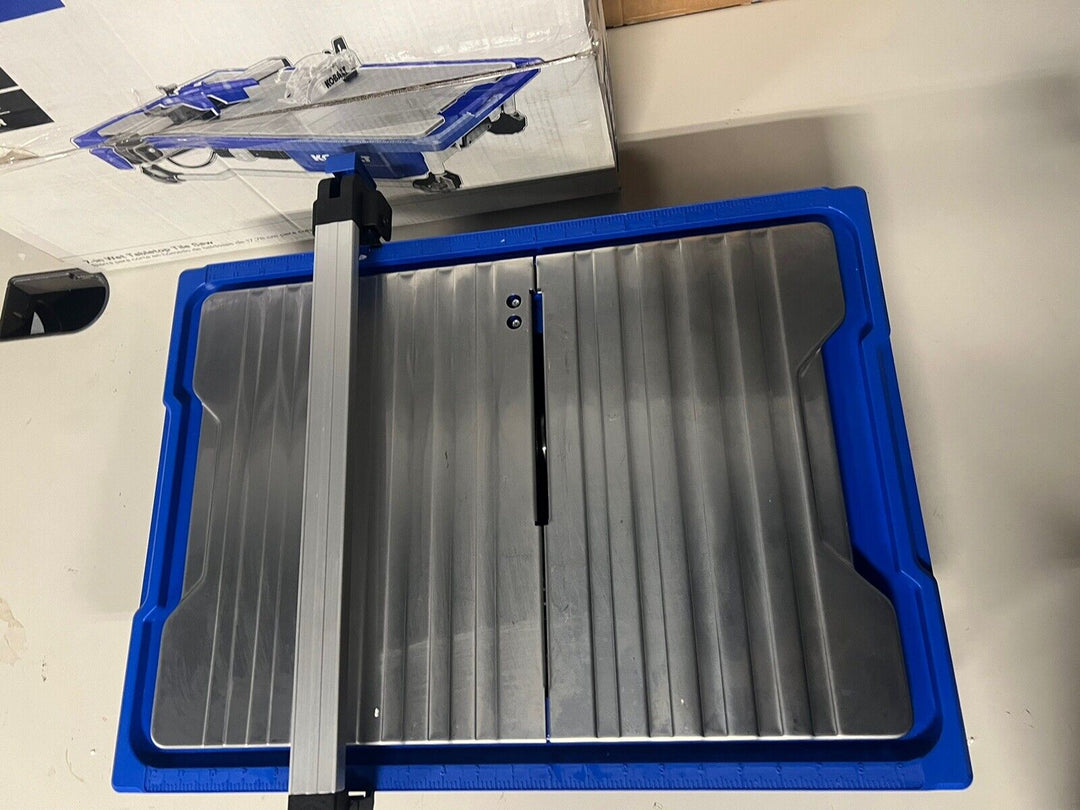 Kobalt 7-in 5-Amp Wet Tabletop Tile Saw-24-in Capacity-5-AMP Motor-Missing Parts