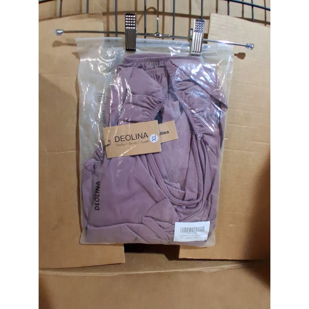 DEOLINA Womens Sexy Sweatheart Neck Bodysuit Tops Plus Cute Long Sleeve Ruched Bodysuits Stretch Leotard (Purple,XL)